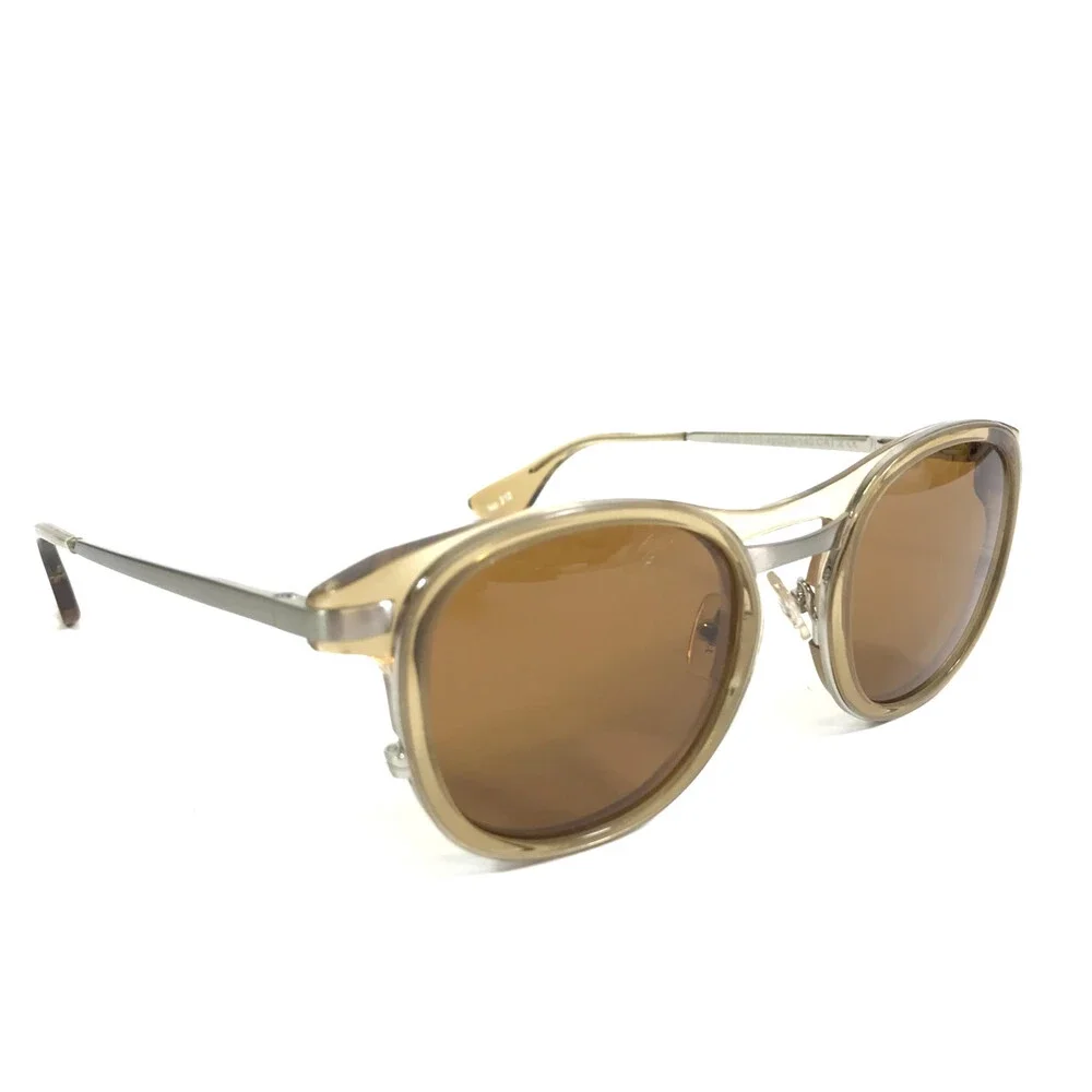 J.F. Rey Sunglasses JAMES 5015 No. 212 Gold Silver Square Frames w/ Brown Lenses